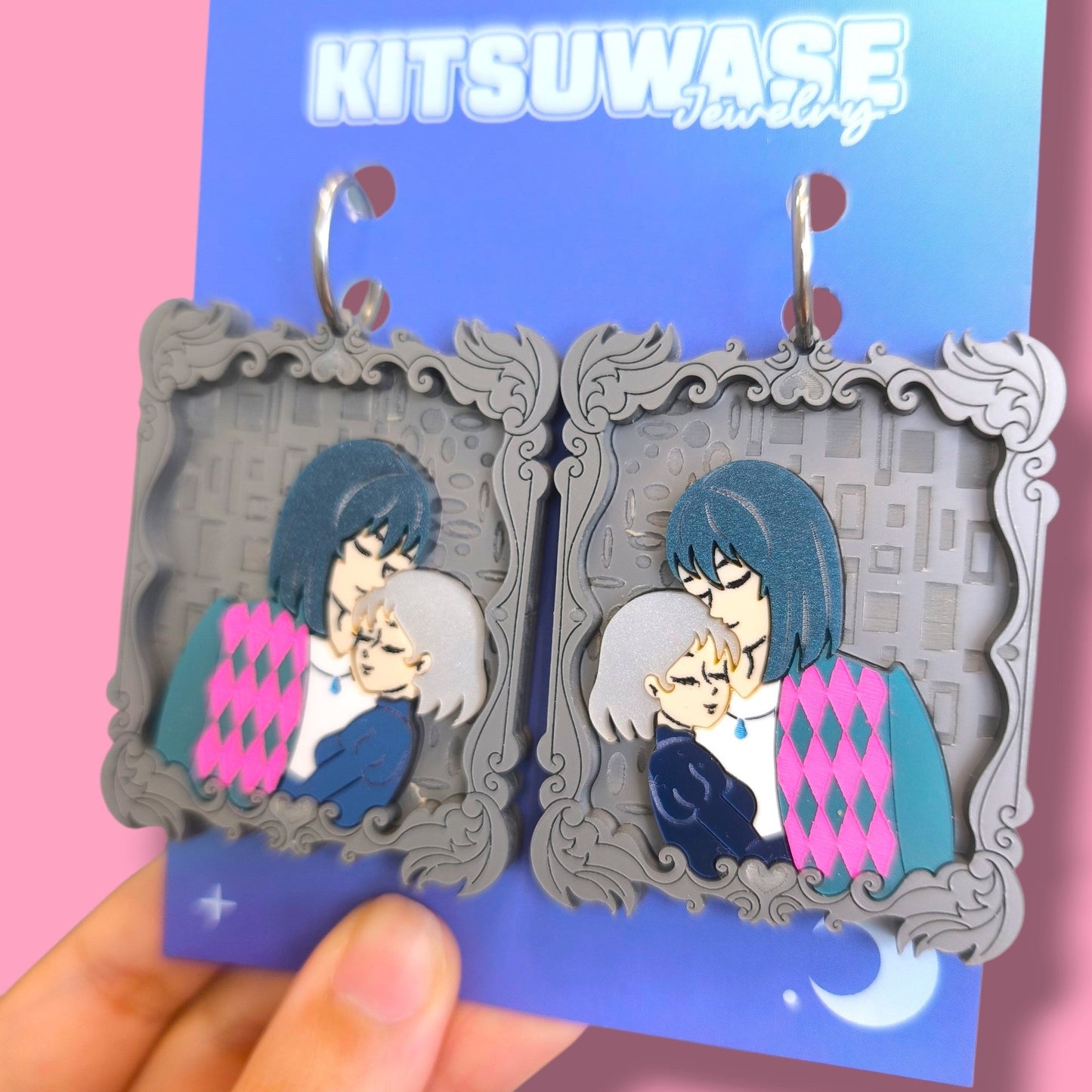 ☀️HOWL Y SOPHIE X THE KISS🌙 MAXI PENDIENTES